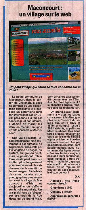 On parle du site